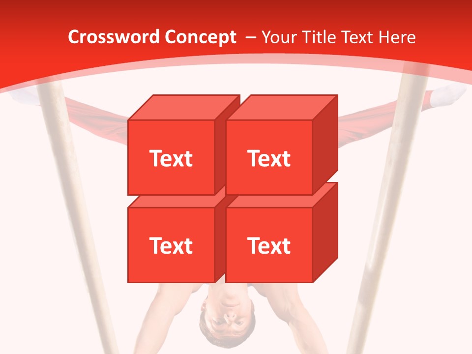 Male Isolation On White PowerPoint Template