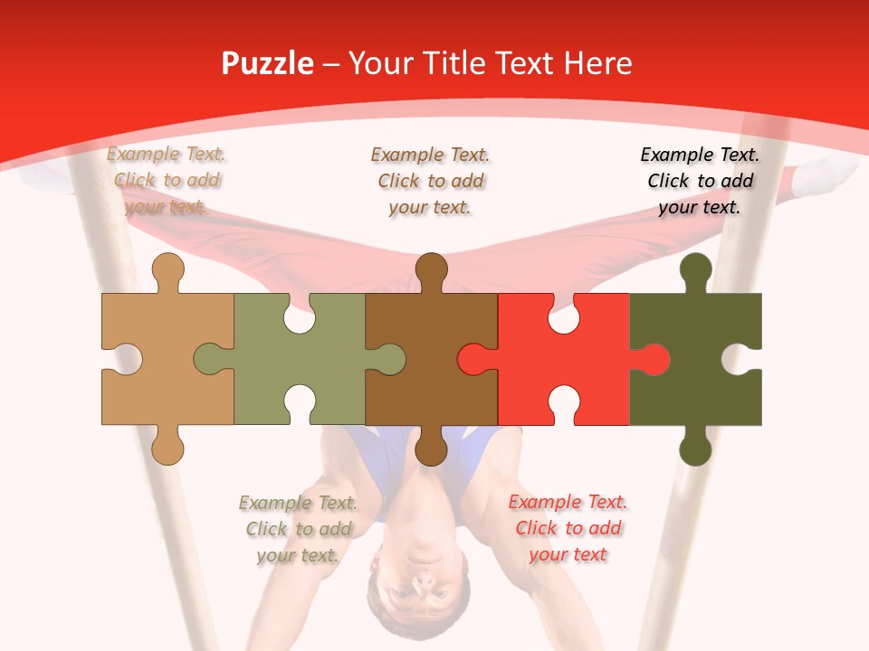 Male Isolation On White PowerPoint Template