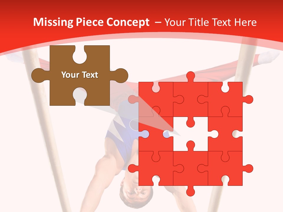 Male Isolation On White PowerPoint Template