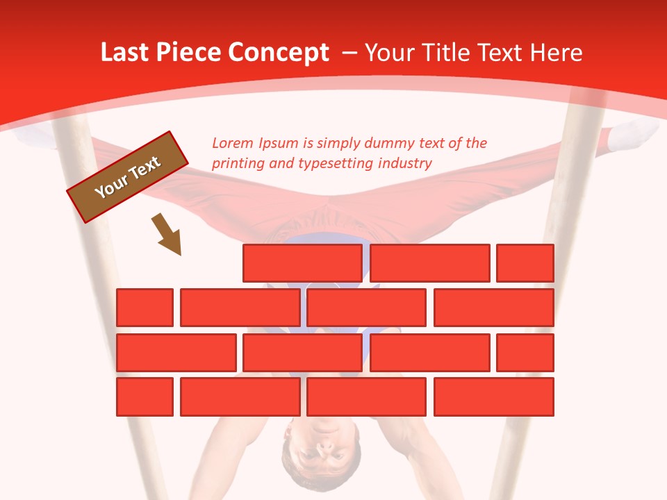 Male Isolation On White PowerPoint Template
