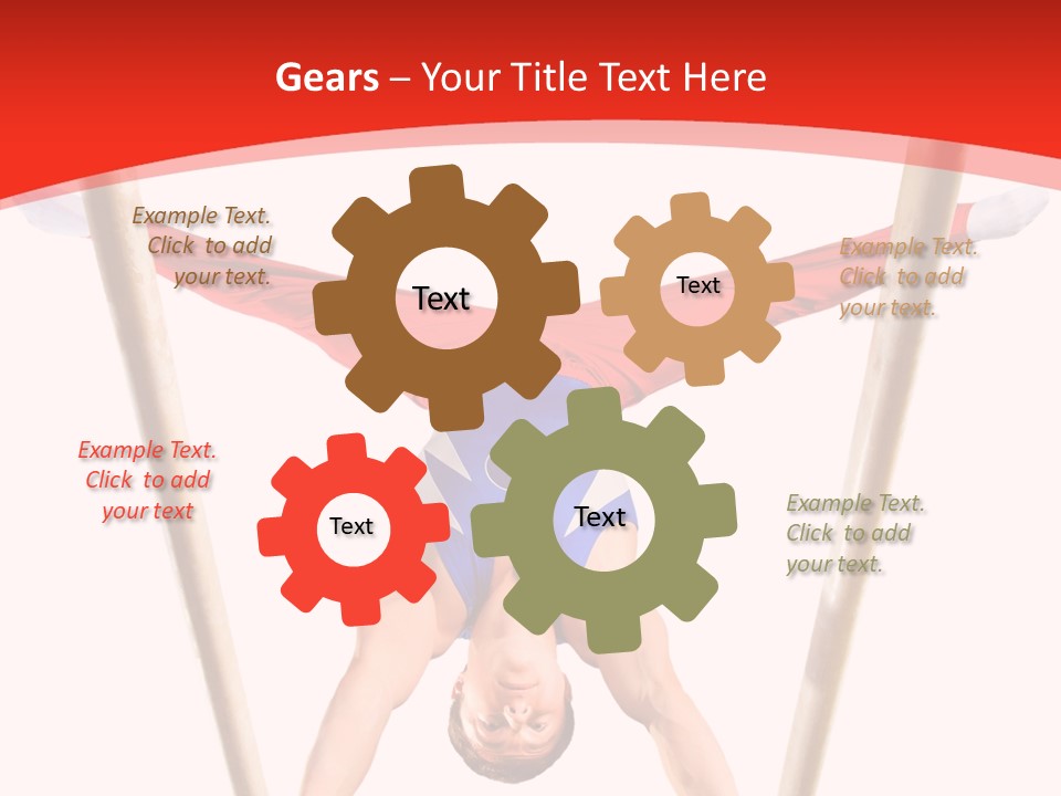 Male Isolation On White PowerPoint Template