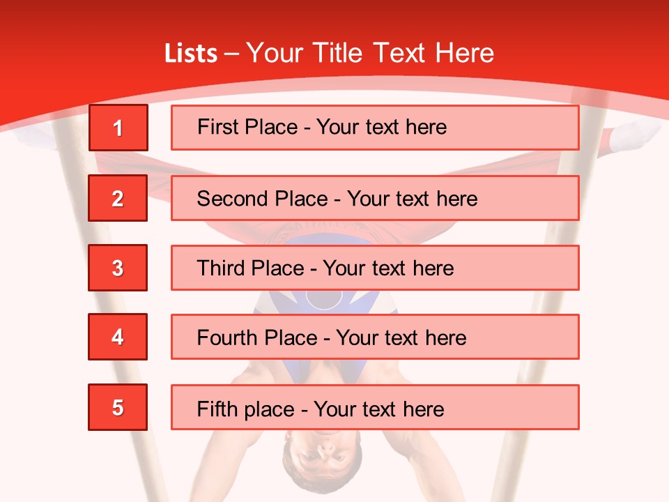 Male Isolation On White PowerPoint Template
