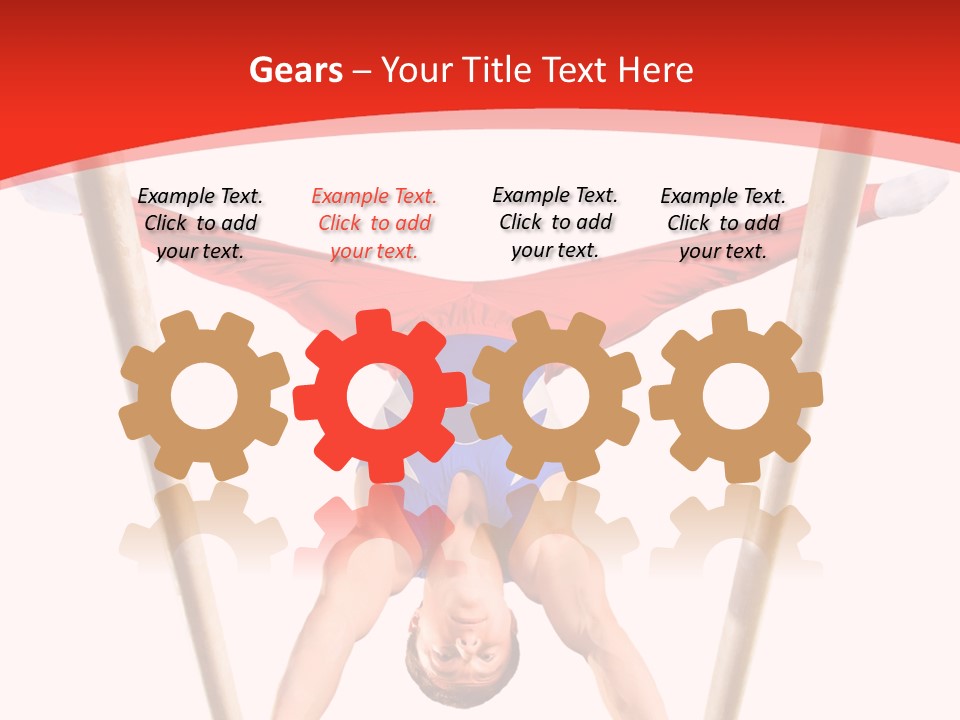 Male Isolation On White PowerPoint Template