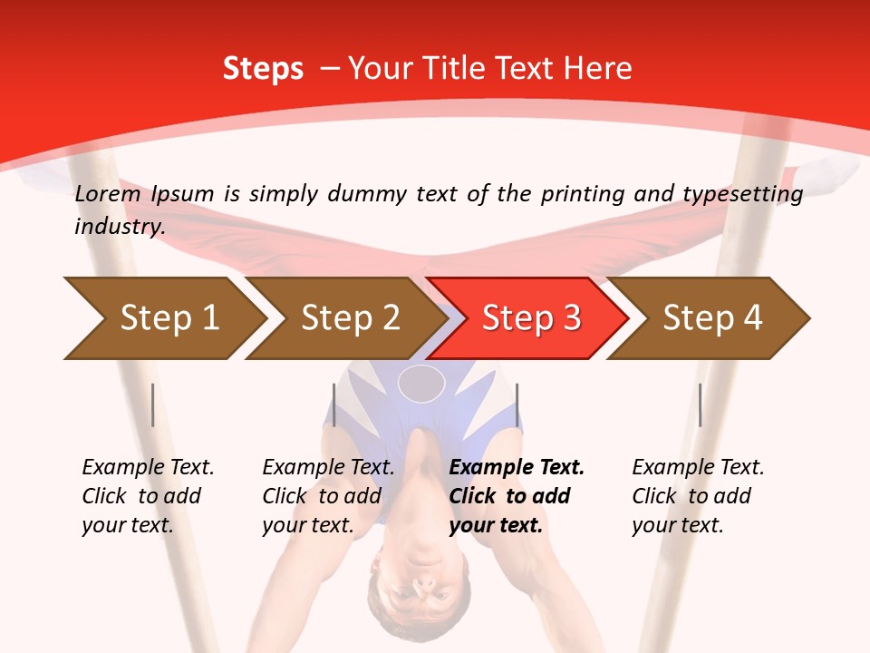 Male Isolation On White PowerPoint Template