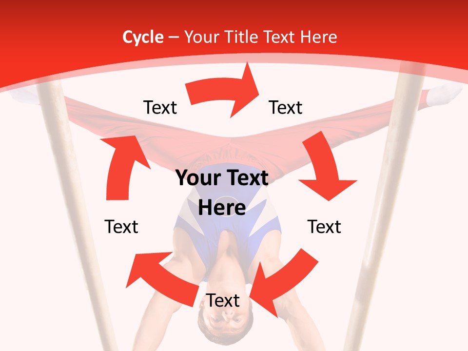 Male Isolation On White PowerPoint Template