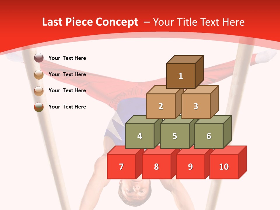 Male Isolation On White PowerPoint Template