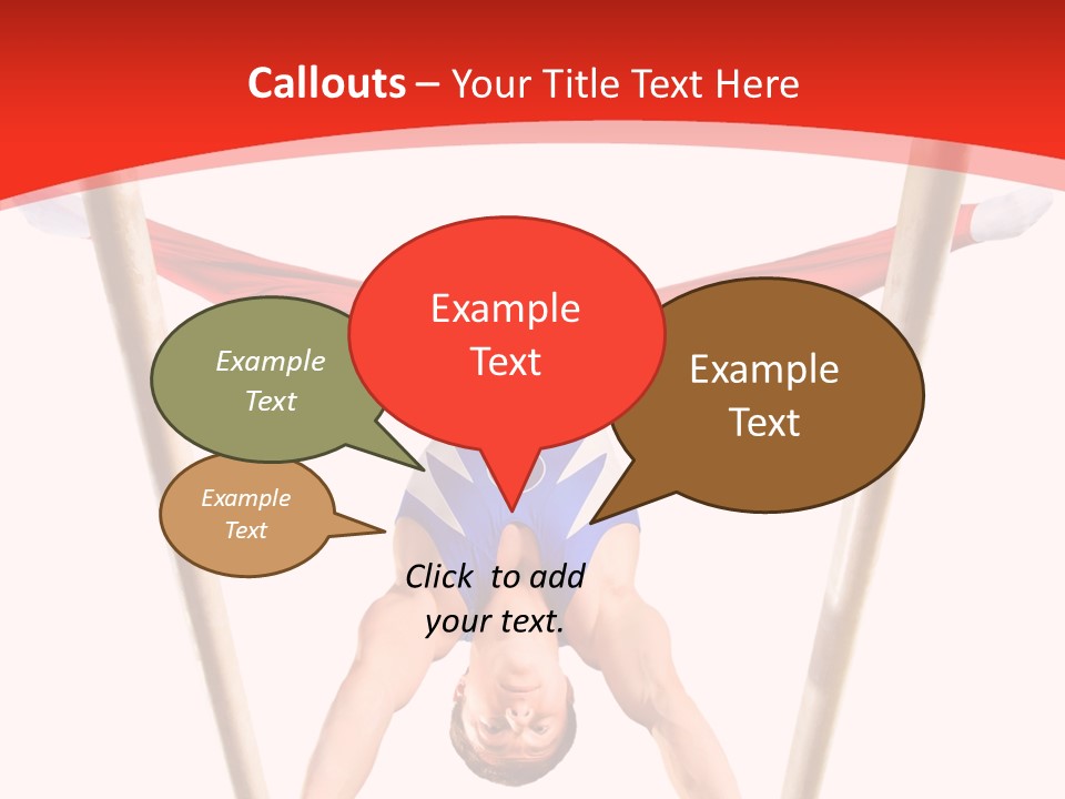 Male Isolation On White PowerPoint Template