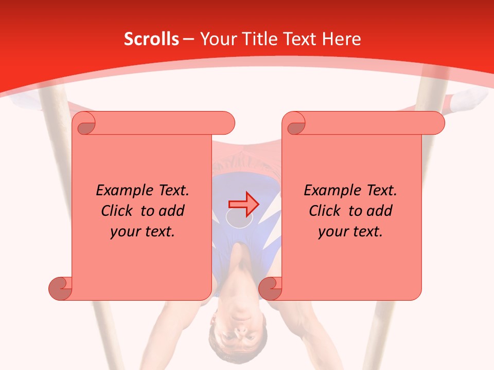 Male Isolation On White PowerPoint Template