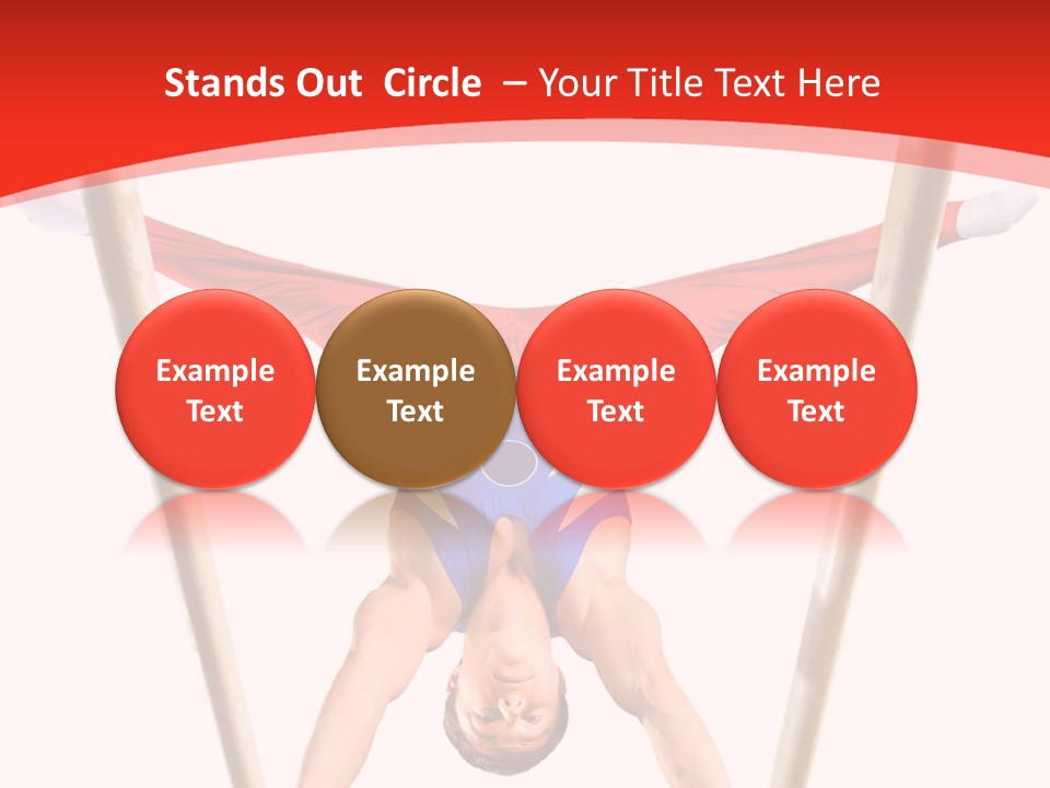 Male Isolation On White PowerPoint Template