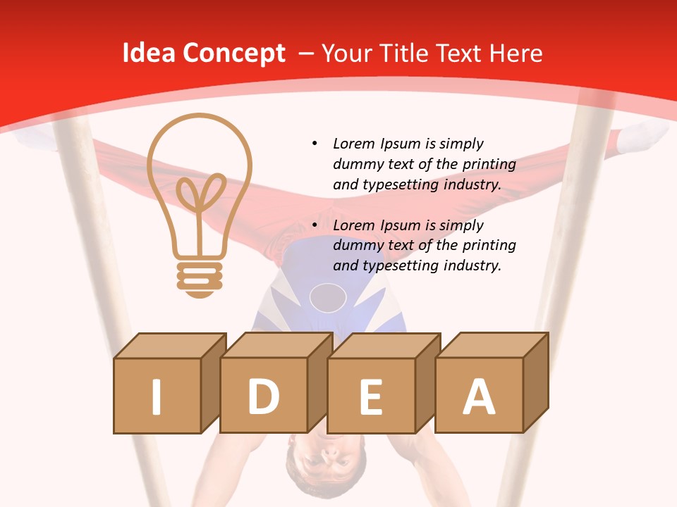 Male Isolation On White PowerPoint Template