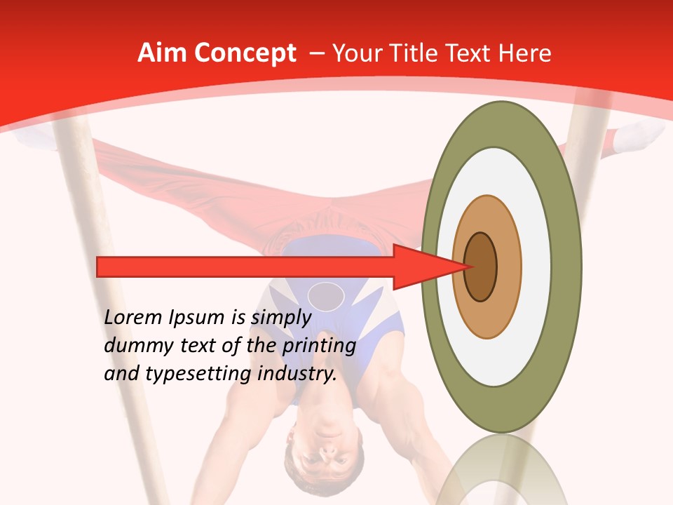 Male Isolation On White PowerPoint Template