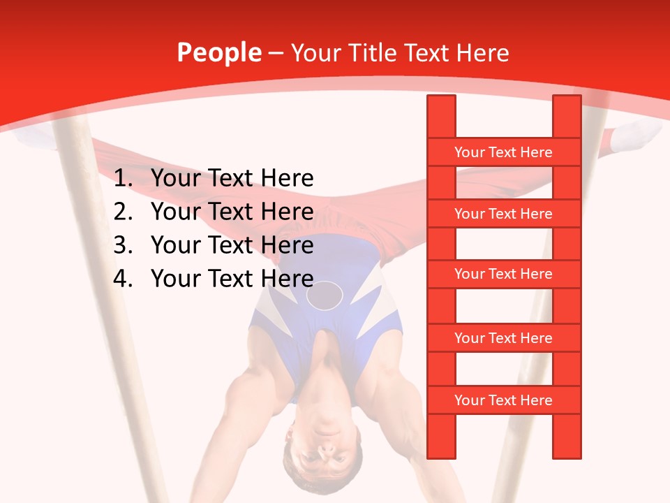 Male Isolation On White PowerPoint Template