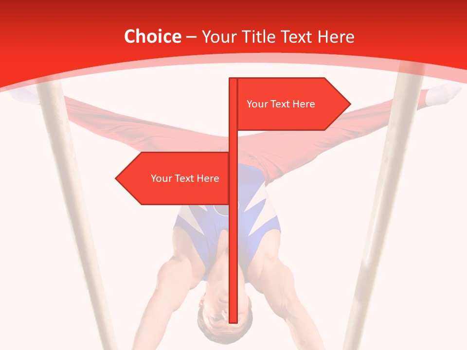 Male Isolation On White PowerPoint Template
