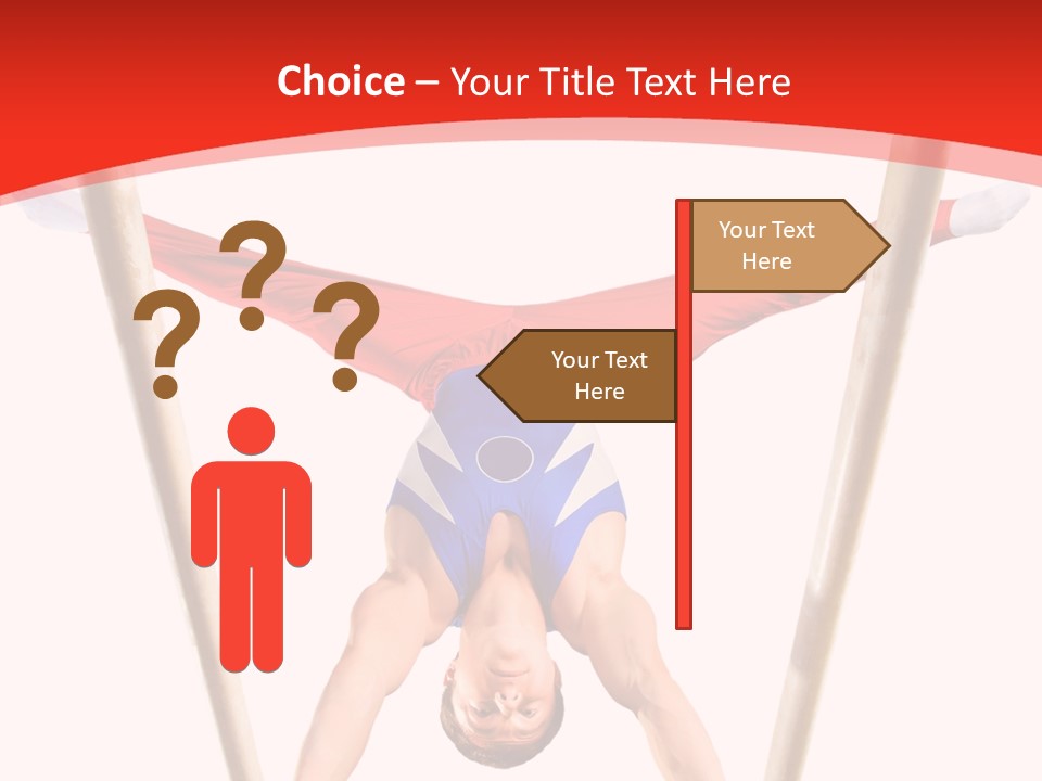 Male Isolation On White PowerPoint Template