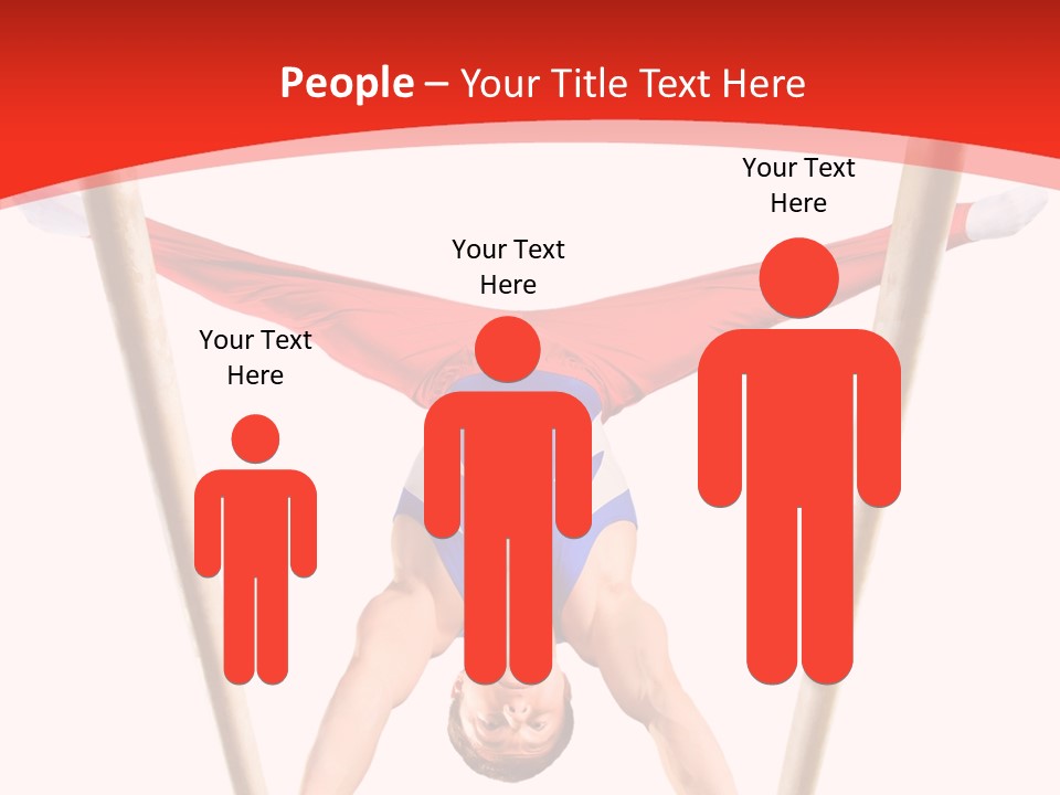 Male Isolation On White PowerPoint Template