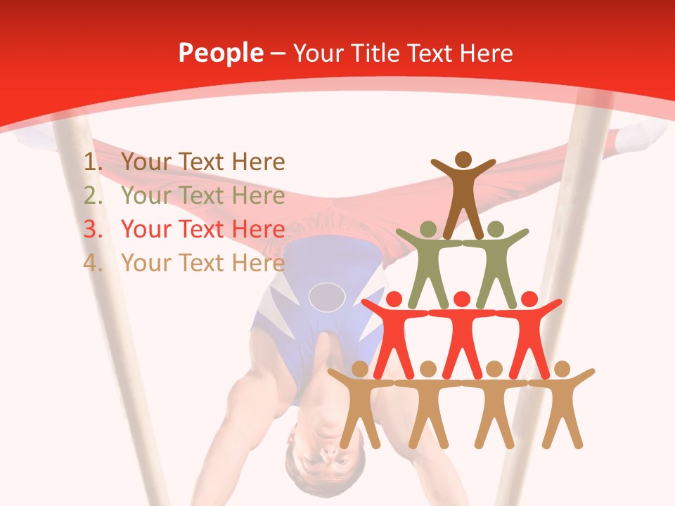 Male Isolation On White PowerPoint Template