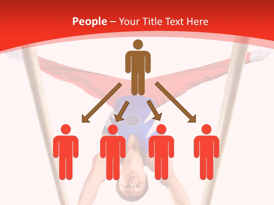 Male Isolation On White PowerPoint Template