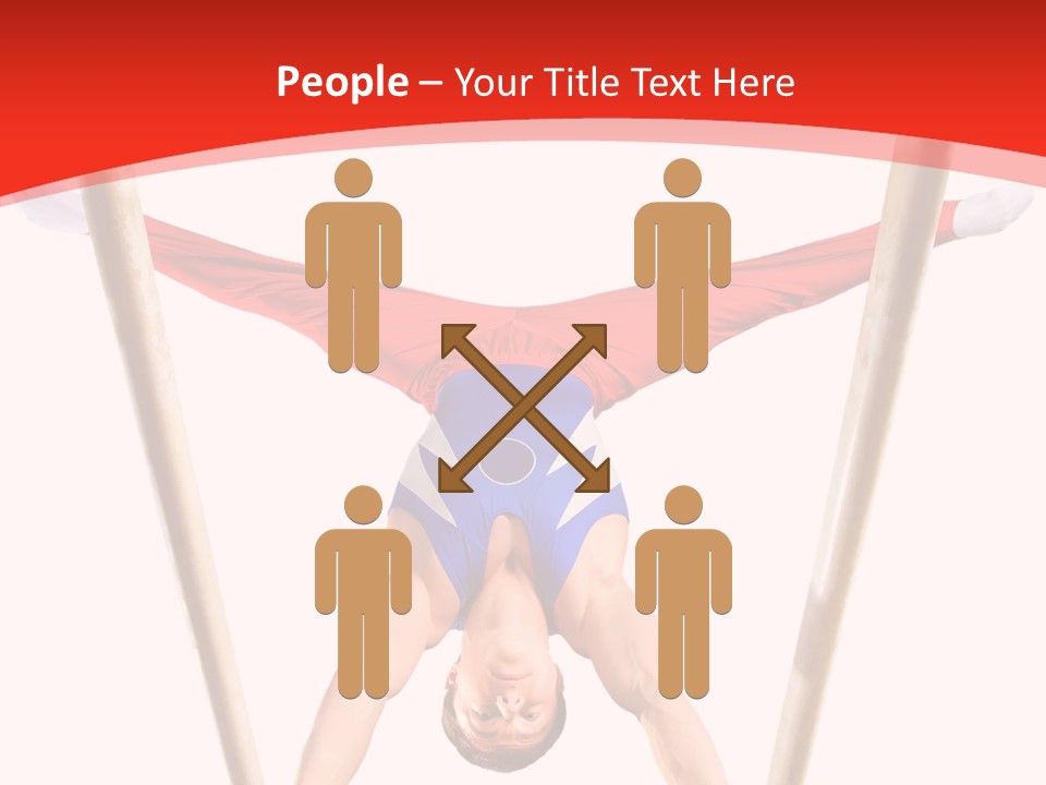 Male Isolation On White PowerPoint Template