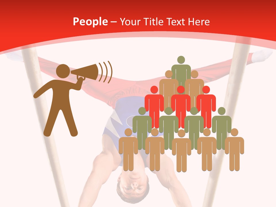 Male Isolation On White PowerPoint Template