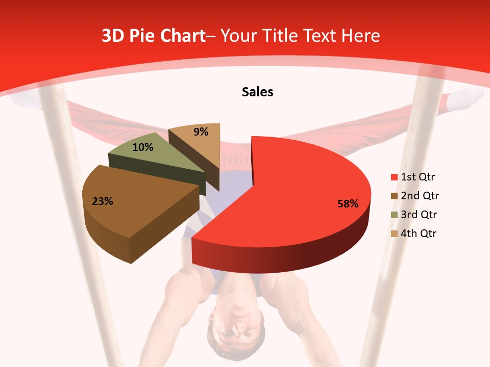 Male Isolation On White PowerPoint Template