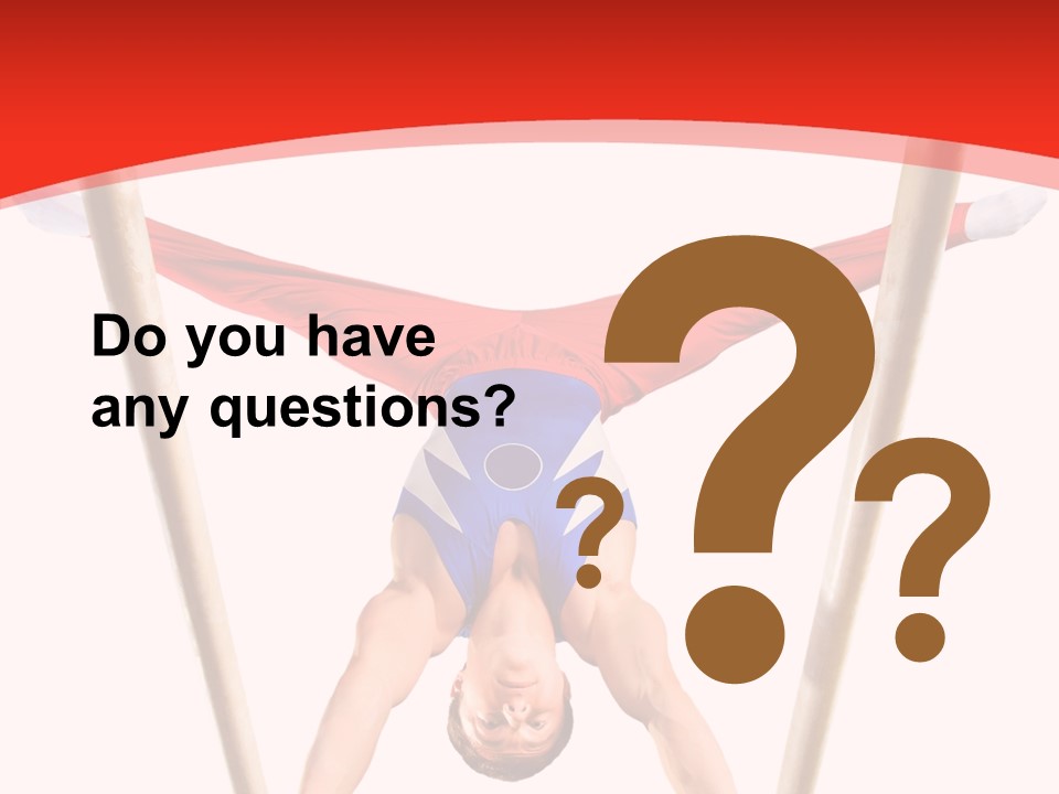 Male Isolation On White PowerPoint Template