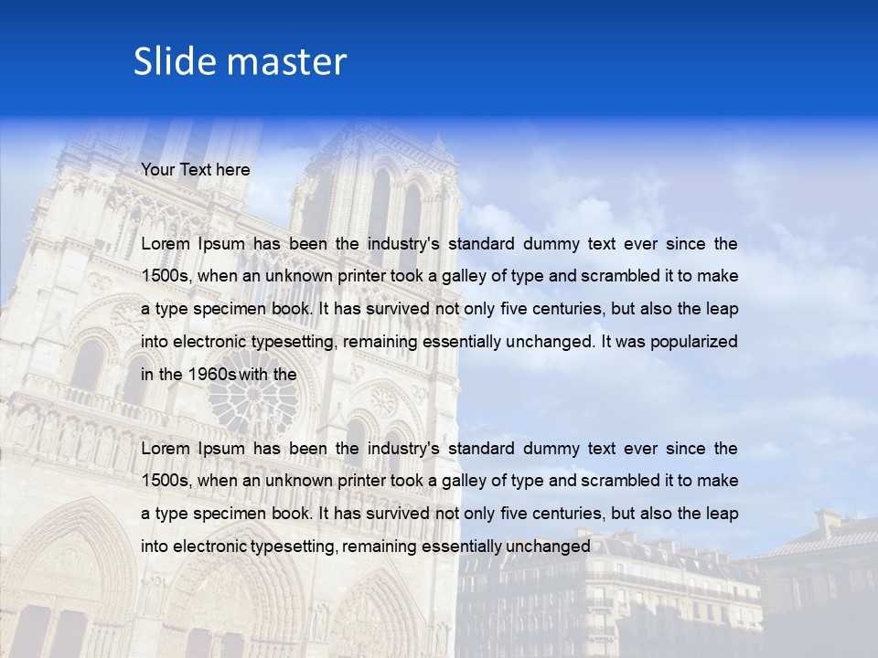 Landmark Ruined Exterior PowerPoint Template