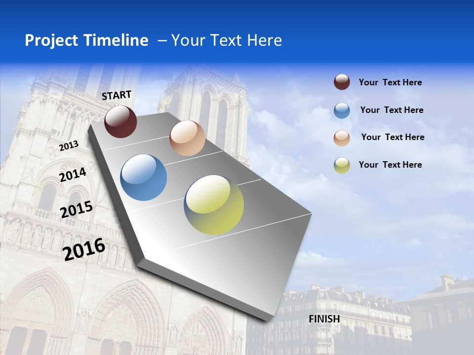 Landmark Ruined Exterior PowerPoint Template
