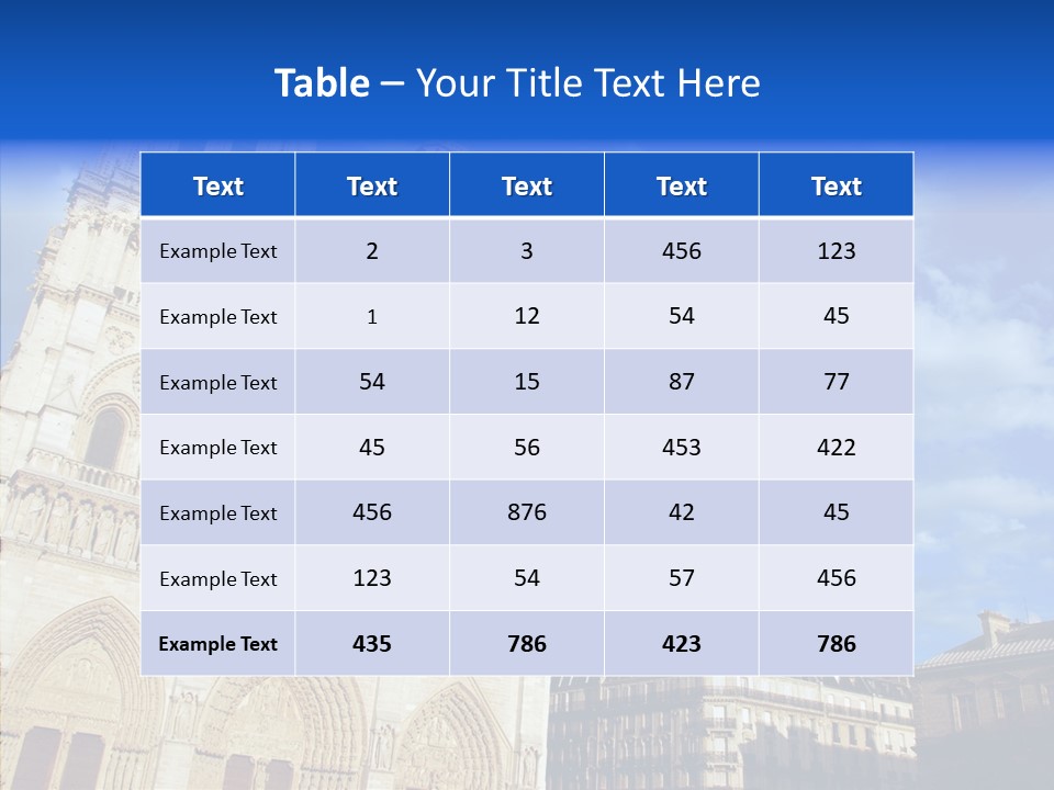 Landmark Ruined Exterior PowerPoint Template