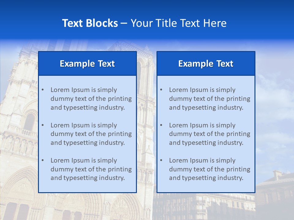 Landmark Ruined Exterior PowerPoint Template