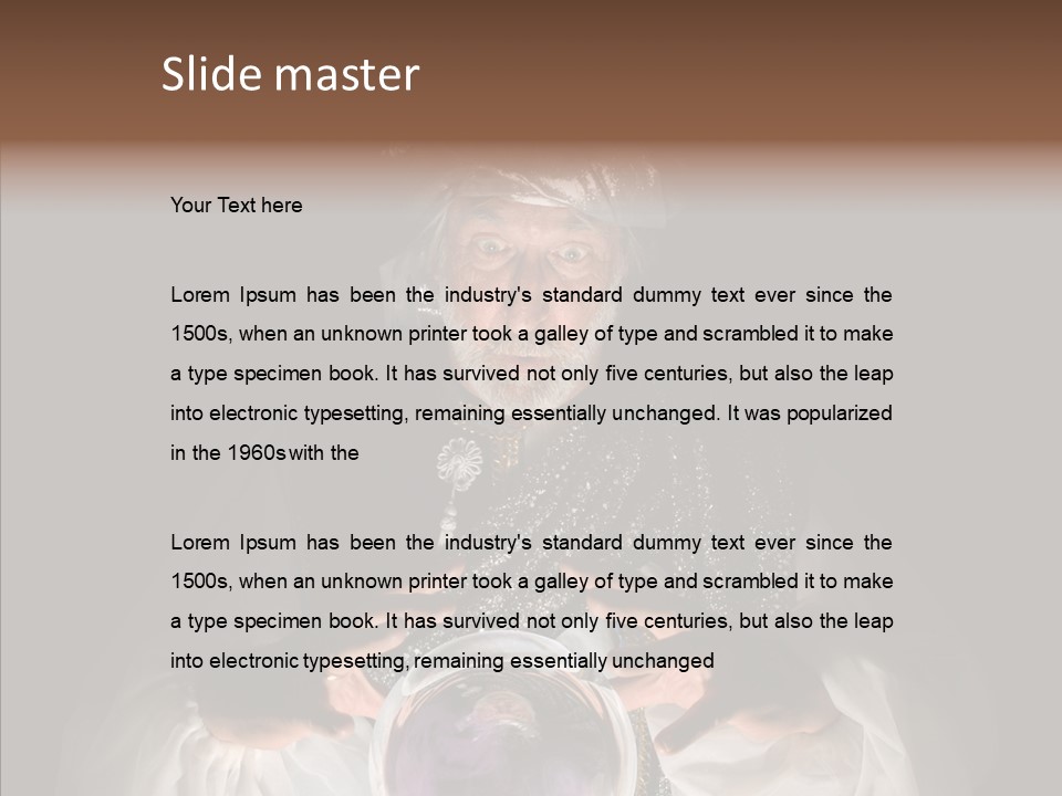 Clairvoyant Gypsy Prognosticator PowerPoint Template