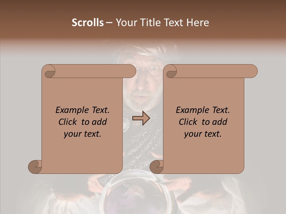 Clairvoyant Gypsy Prognosticator PowerPoint Template