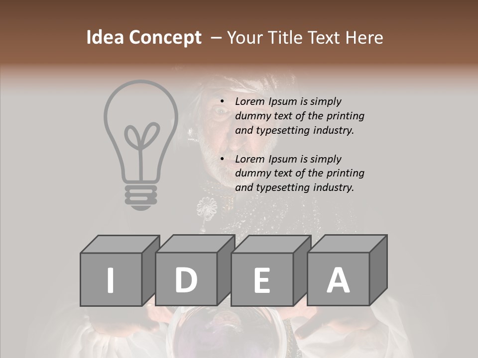 Clairvoyant Gypsy Prognosticator PowerPoint Template