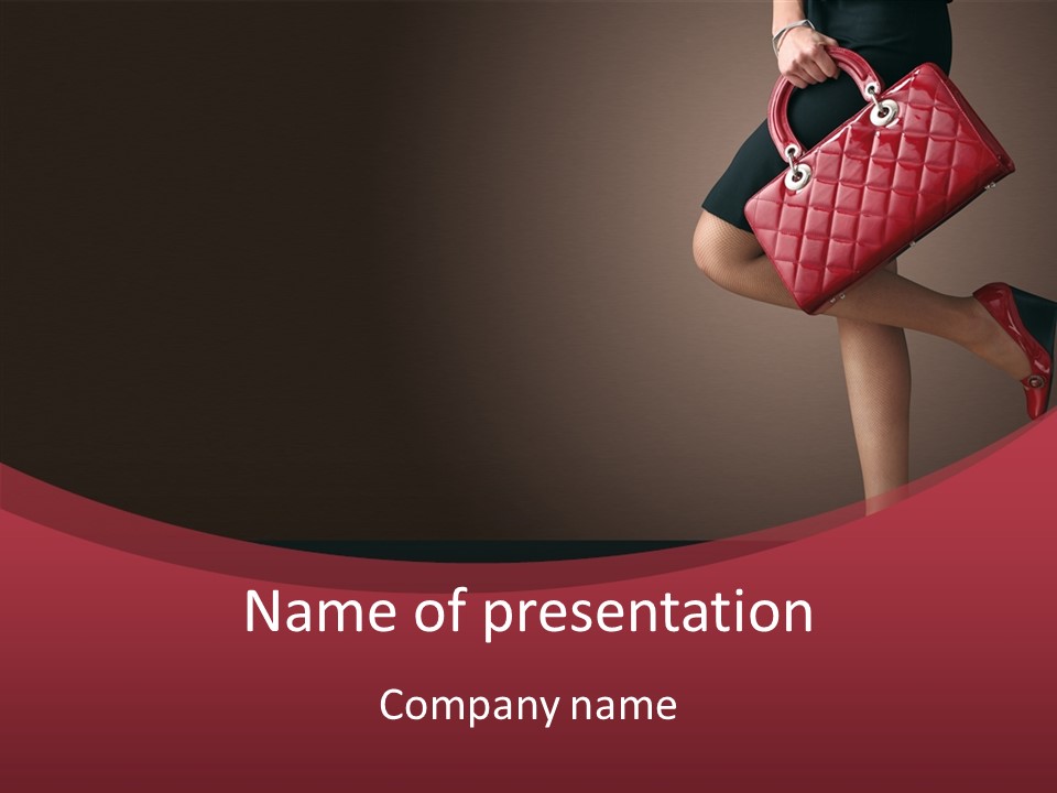 Lady Woman Expensive PowerPoint Template