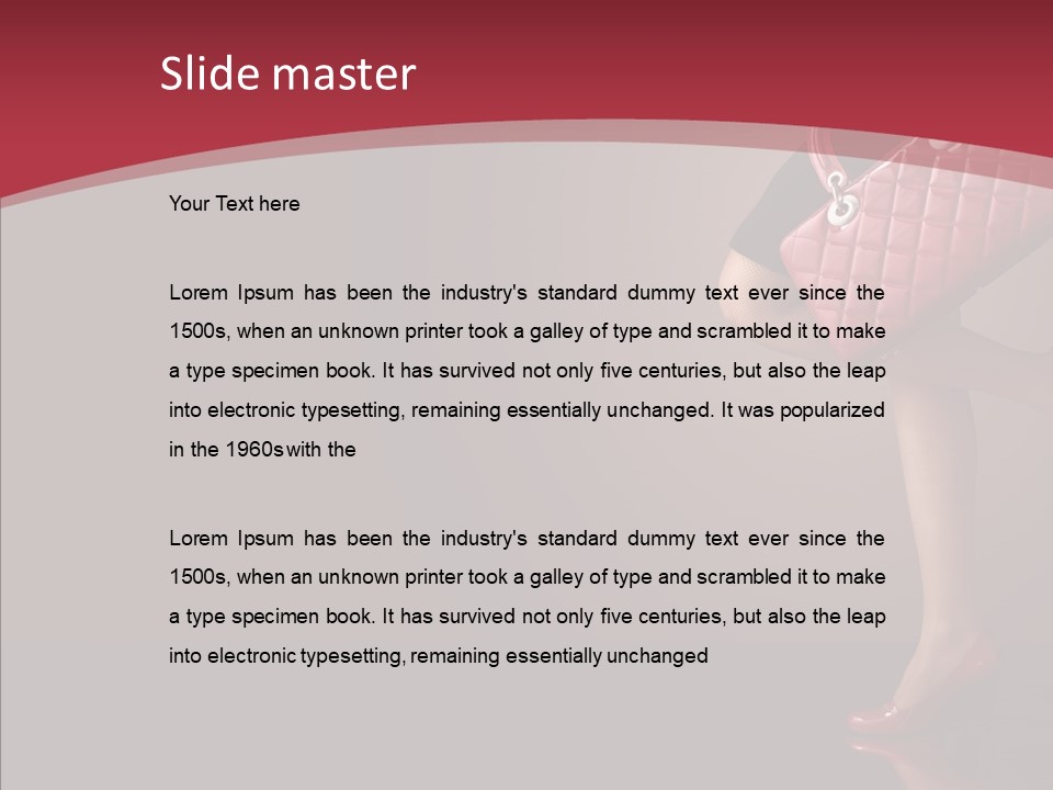 Lady Woman Expensive PowerPoint Template