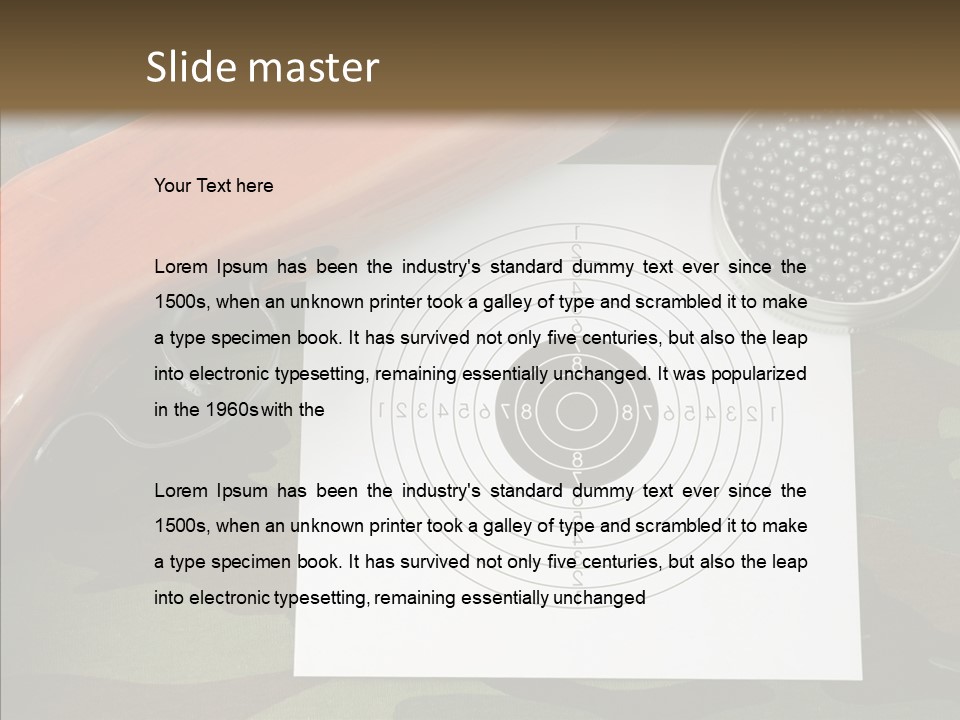 Box Air Bullet PowerPoint Template