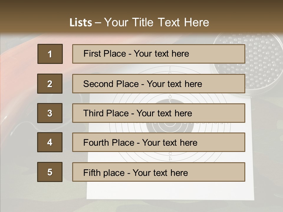 Box Air Bullet PowerPoint Template