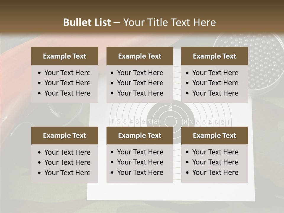 Box Air Bullet PowerPoint Template