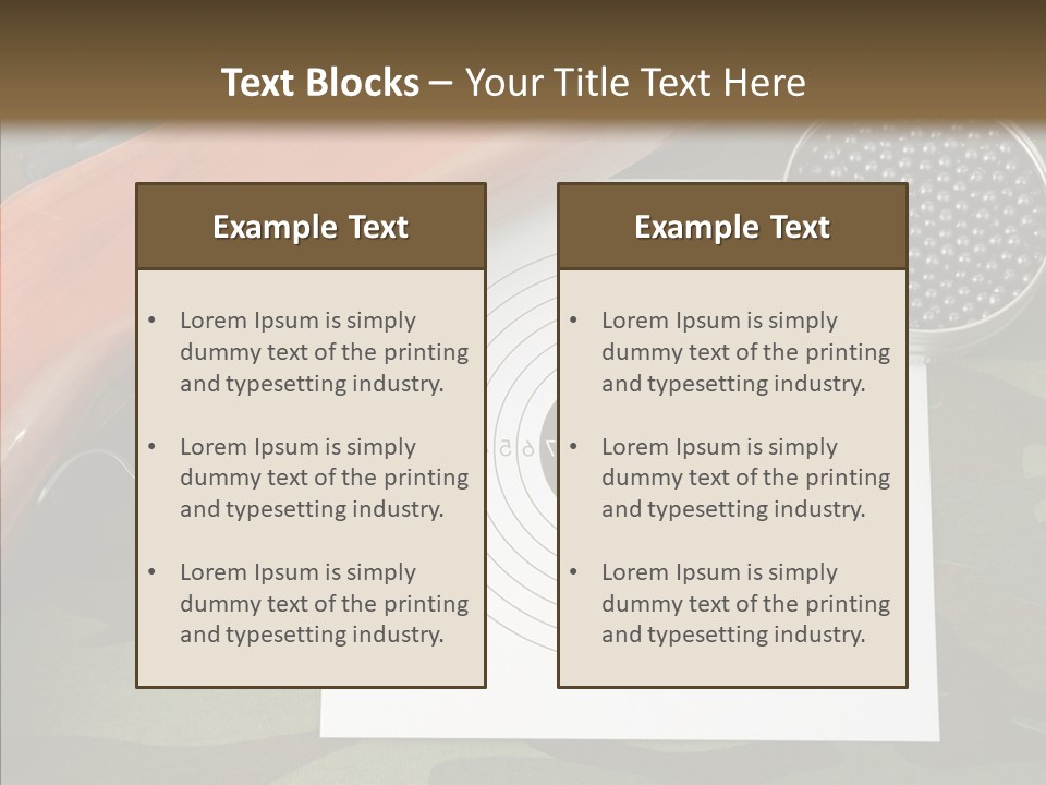Box Air Bullet PowerPoint Template