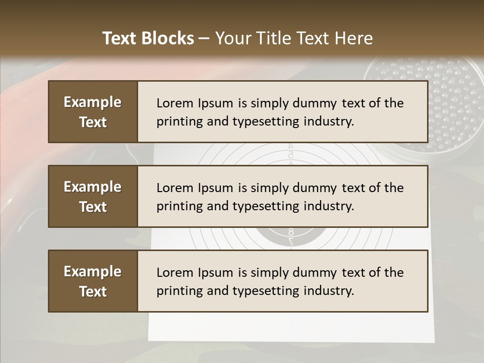 Box Air Bullet PowerPoint Template