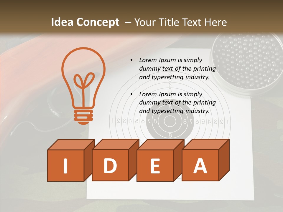 Box Air Bullet PowerPoint Template