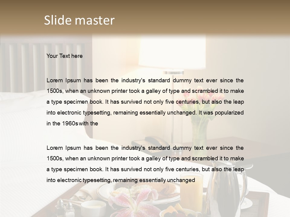 Morning Tea Tray PowerPoint Template