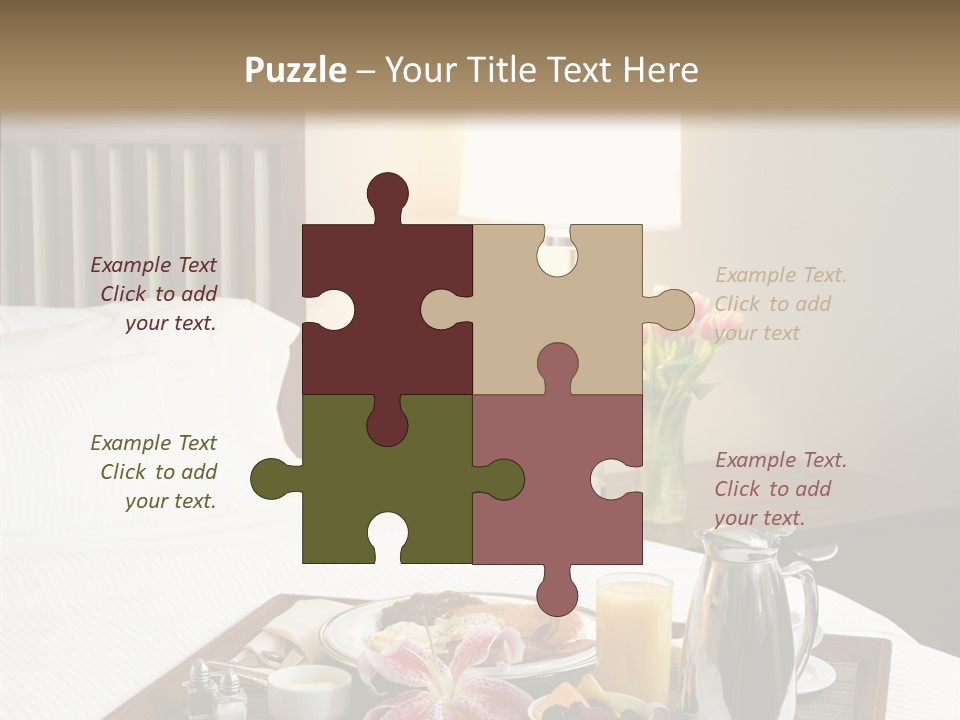 Morning Tea Tray PowerPoint Template