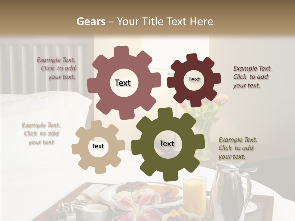 Morning Tea Tray PowerPoint Template