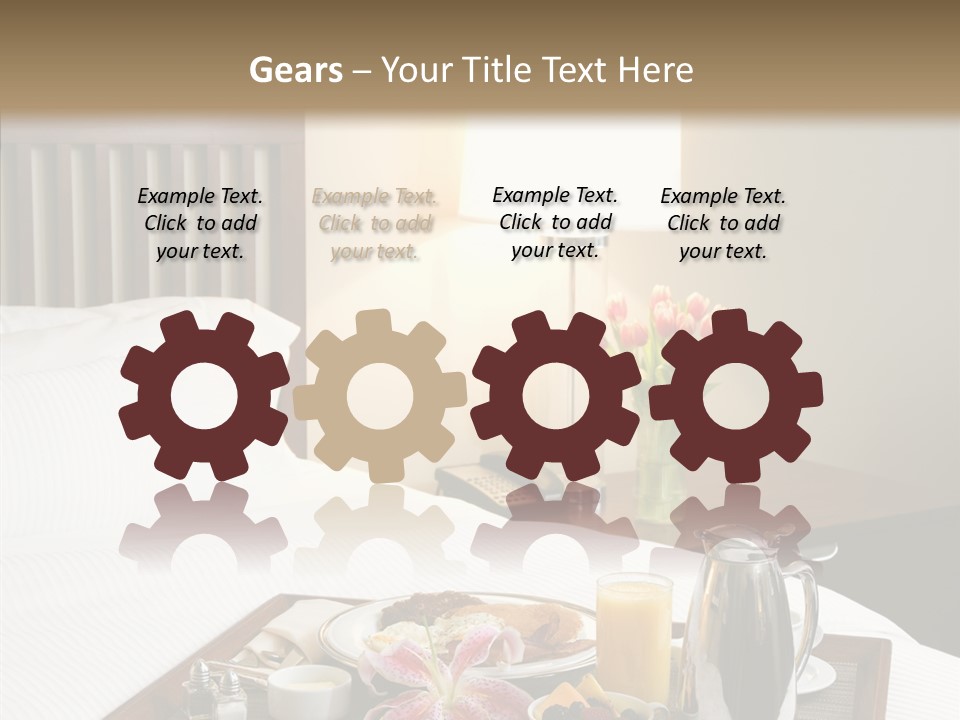 Morning Tea Tray PowerPoint Template