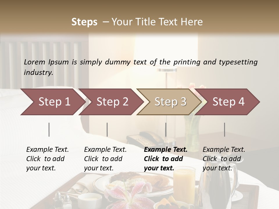 Morning Tea Tray PowerPoint Template