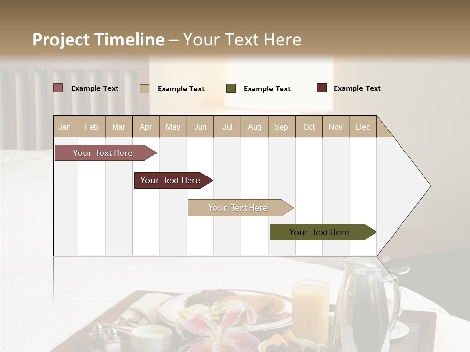 Morning Tea Tray PowerPoint Template