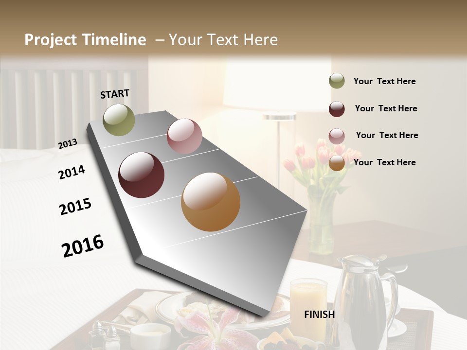 Morning Tea Tray PowerPoint Template