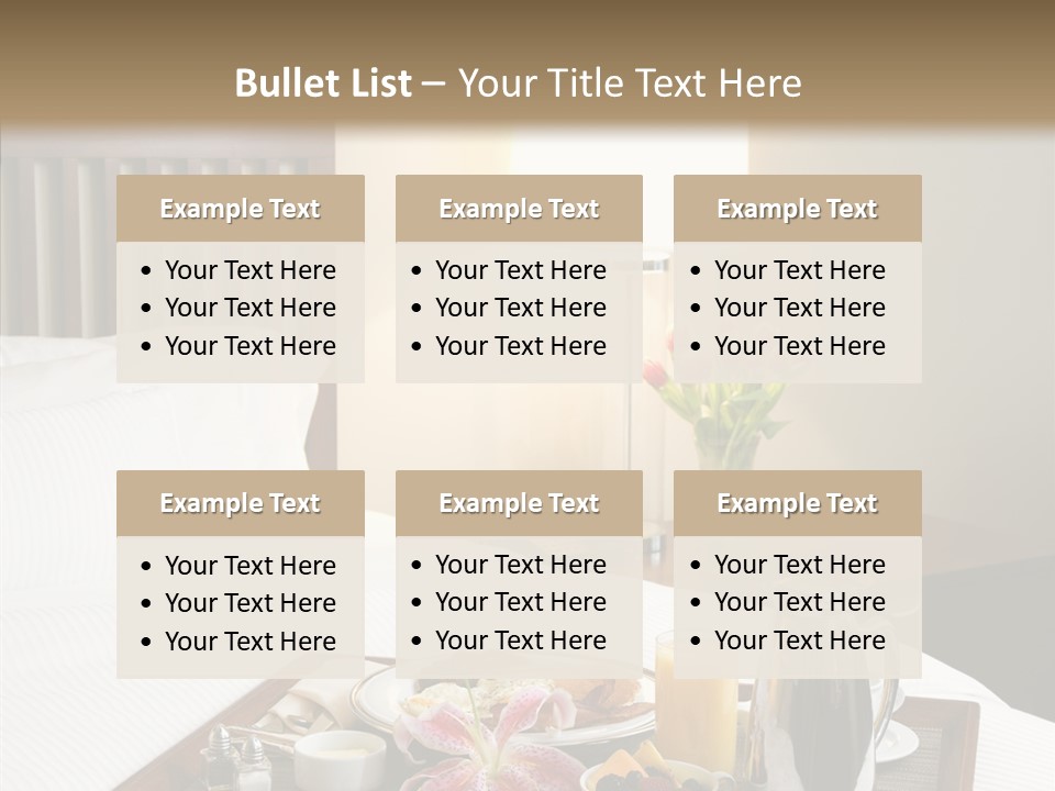 Morning Tea Tray PowerPoint Template