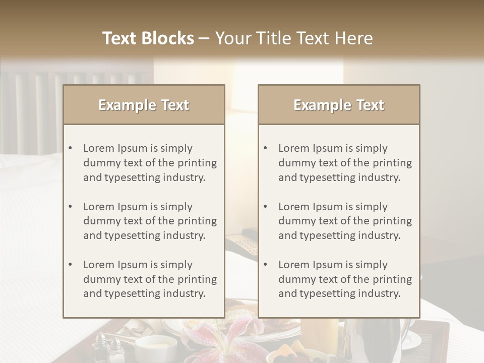 Morning Tea Tray PowerPoint Template