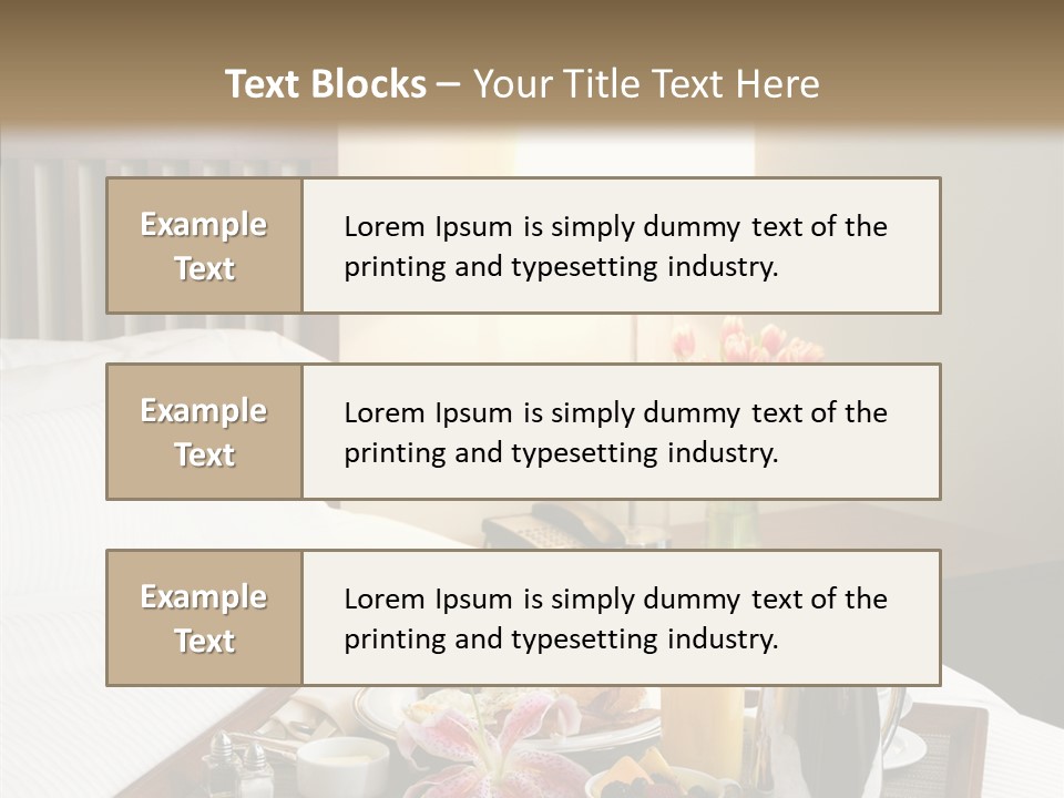Morning Tea Tray PowerPoint Template